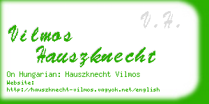 vilmos hauszknecht business card